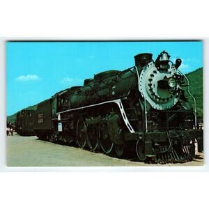 Steamtown U.S.A. Bellows Falls Vermont Boston & Maine RR #3713 Postcard